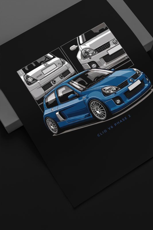 Playera Renault Clio Sport V6 Phase 2 / Azul