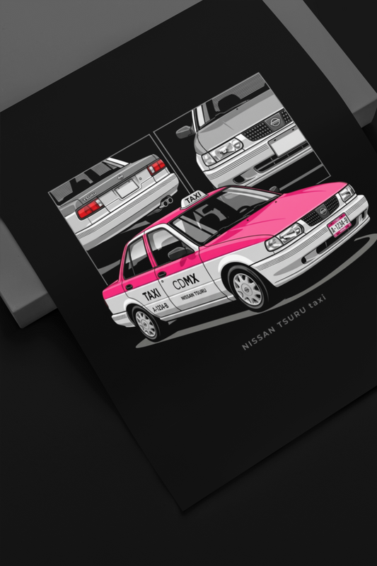 Playera Tsuru Taxi CDMX | Ropa Cultura Chilanga