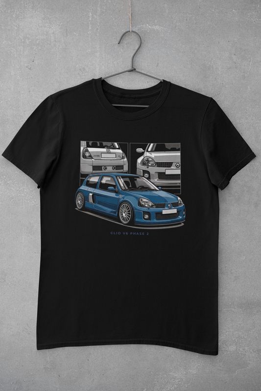 Playera Renault Clio Sport V6 Phase 2 / Azul