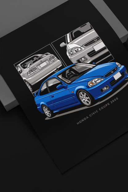 Playera Honda Civic Si Coupe 2000 | Ropa JDM