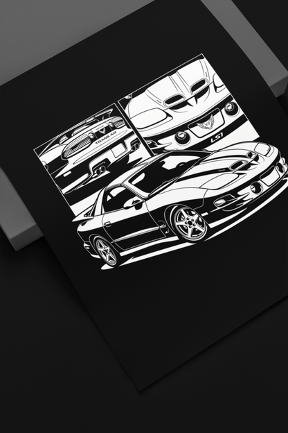 Playera Pontiac Trans Am 1998 | Ropa Muscle Car V8 LS1 WS6